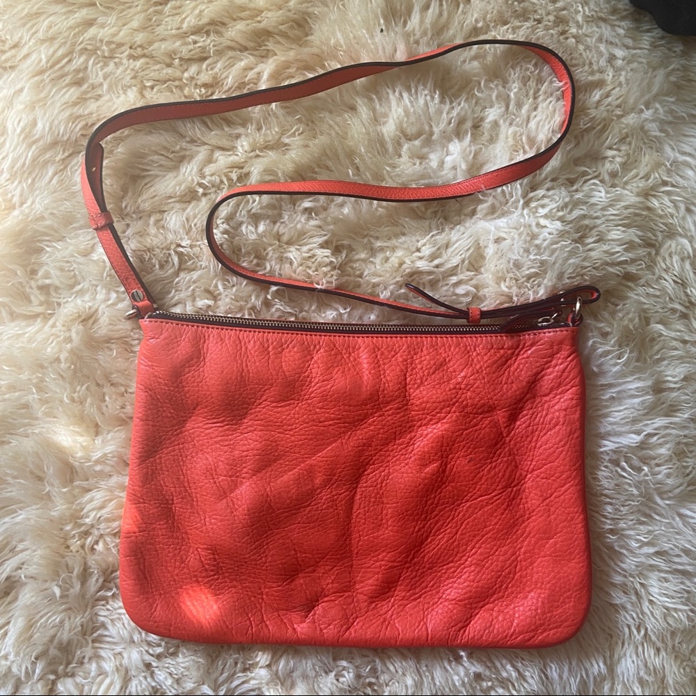 Halogen Orange Cross Body Bag